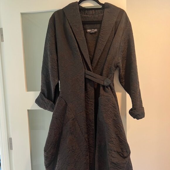 Dress to Kill, Brown Brocade Wrap Dress, Size 1 - Picture 2 of 12